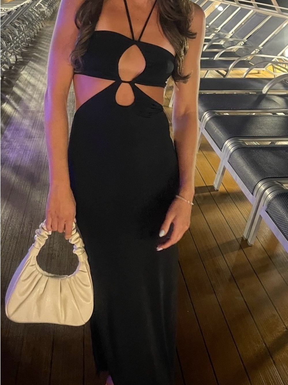 Black Cutout Maxi Dress